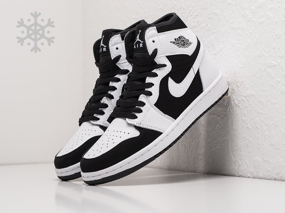 Кроссовки Nike Air Jordan 1 зимние черно-белые в Уфе - купить по низкойцене в «KEDRED»