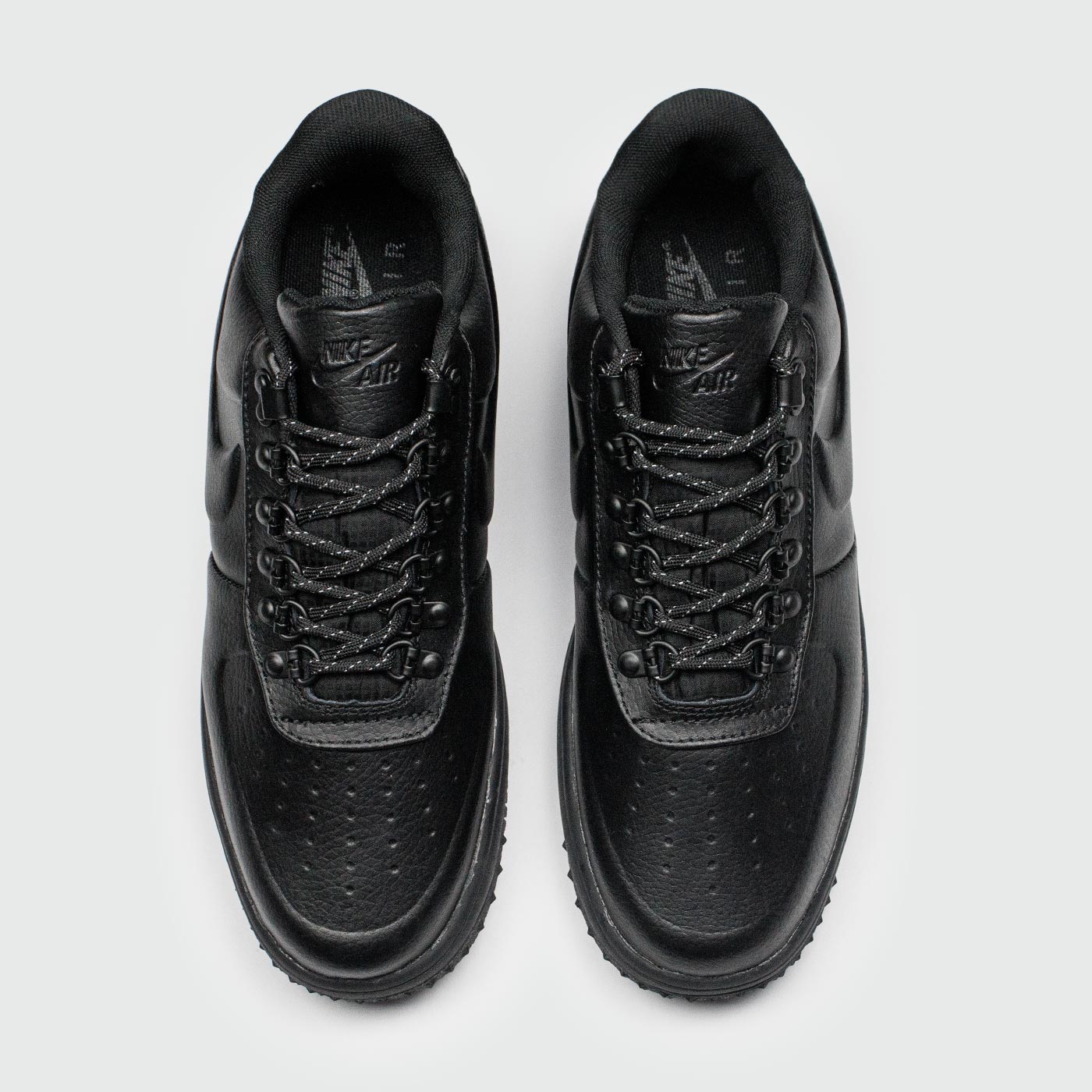 Nike Lunar Force 1 Duckboot Low Triple Black KEDRED